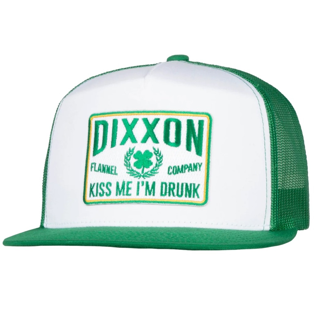 Dixxon kiss me I’m drunk flat bill trucker SnapBack